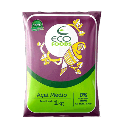 Polpa de Açaí Médio Convencional 1kg e 100g